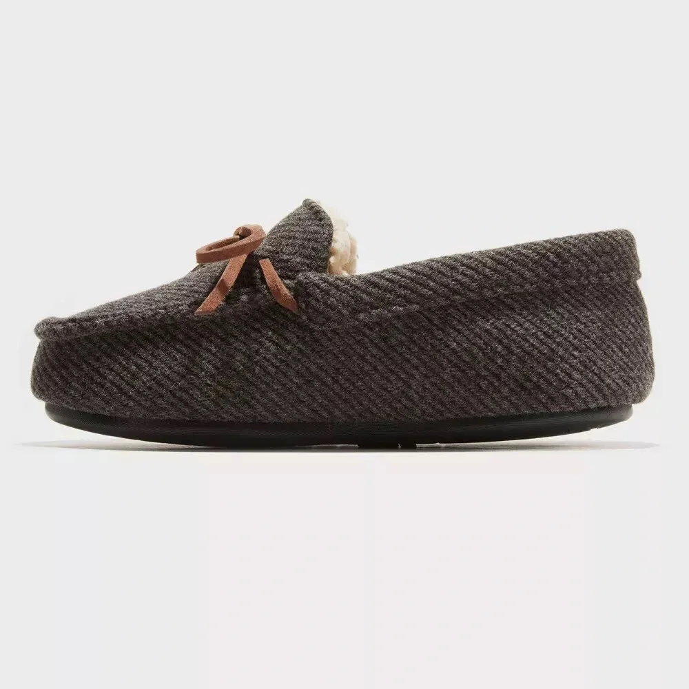 Dluxe by dearfoams Kids' Braydon Moccasin Slippers